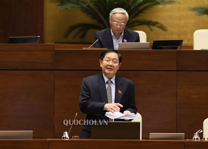 Bộ trưởng Bộ Nội vụ Lê Vĩnh Tân. Ảnh: Quochoi.vn