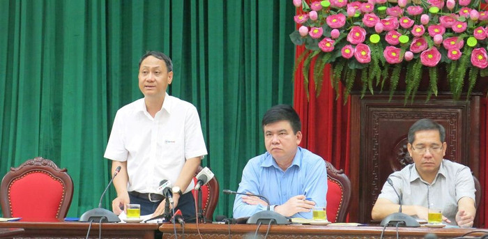 Ông Nguyễn Anh Dũng thông tin về tình hình đảm bảo cung ứng điện dịp hè năm 2018. ảnh: Đỗ Thơm. Ông Nguyễn Anh Dũng thông tin về tình hình đảm bảo cung ứng điện dịp hè năm 2018. ảnh: Đỗ Thơm.