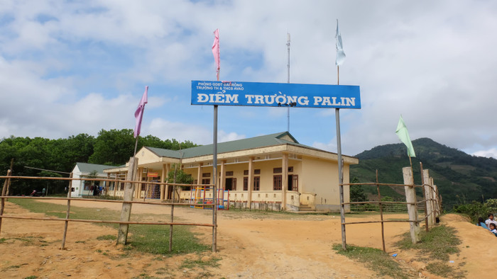 Điểm trường Pa - Lin hôm nay đã khang trang hơn trước rất nhiều. Ảnh: LC