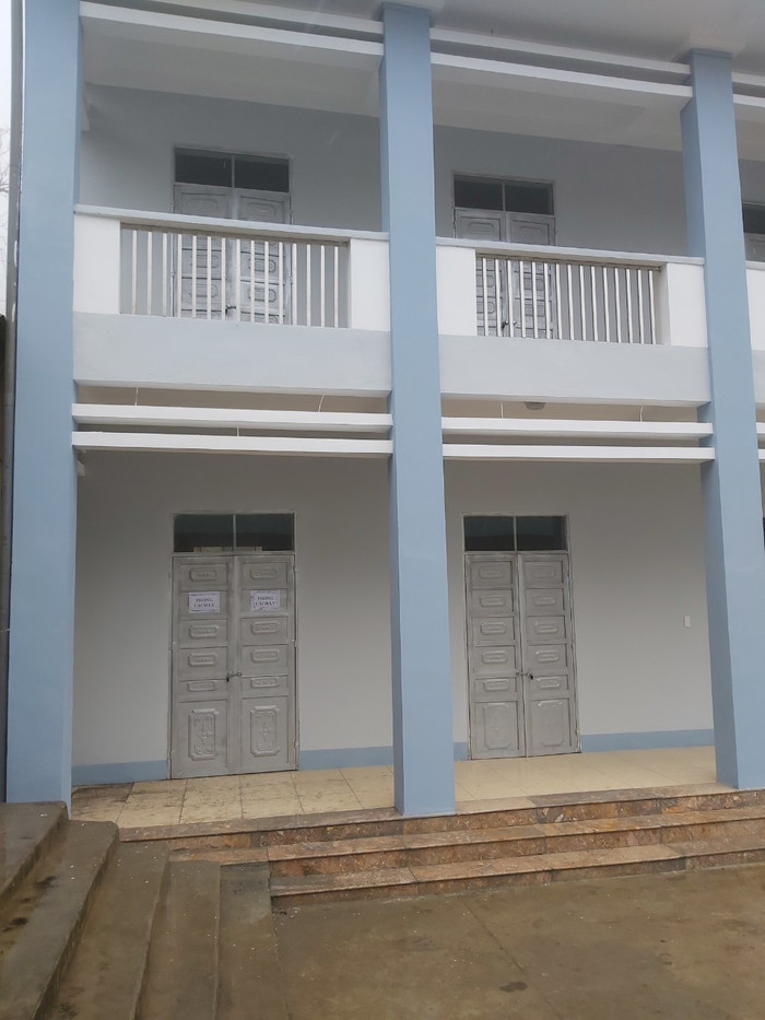 Phòng cách ly của trường Lũng Táo. Ảnh: LC Phòng cách ly của trường Lũng Táo. Ảnh: LC