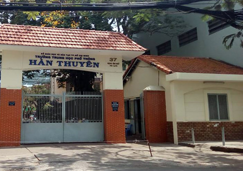 Trường Trung học phổ thông Hàn Thuyên. (Ảnh: H.L)