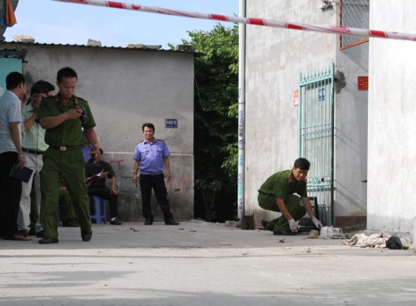 Hiện trường nơi xảy ra vụ việc đau lòng. Hiện trường nơi xảy ra vụ việc đau lòng.