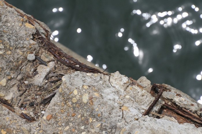 Nhiều đoạn trên cầu thép hoen rỉ lòi ra... Nhiều đoạn trên cầu thép hoen rỉ lòi ra...