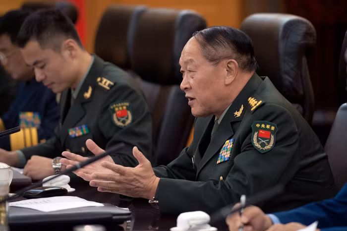 Ông Lương Quang Liệt trong buổi hội đàm Ông Lương Quang Liệt trong buổi hội đàm