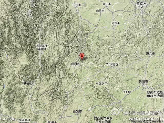 Vị trí xảy ra động đất