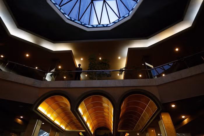 Tiền sảnh một khách sạn sang trọng tại Bình Nhưỡng