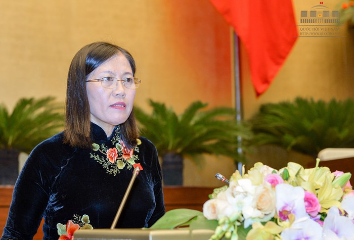 Chủ nhiệm Ủy ban Tư pháp Lê Thị Nga. Ảnh: Quochoi.vn Chủ nhiệm Ủy ban Tư pháp Lê Thị Nga. Ảnh: Quochoi.vn