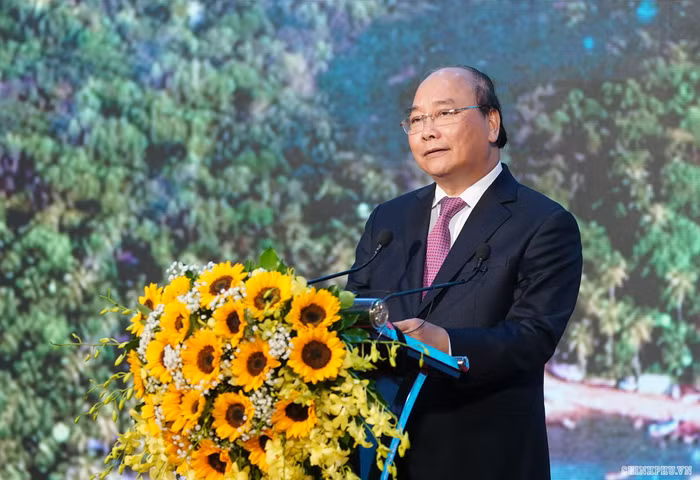 Thủ tướng phát biểu. Ảnh: VGP