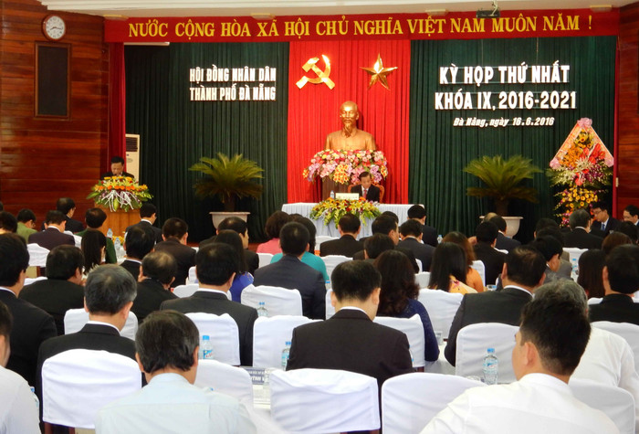 Quang cảnh kỳ họp lần thứ nhất HĐND TP Đà Nẵng khóa 9, nhiệm kỳ 2016-2021 vào ngày 16/6. Ảnh: Hoàng Tuấn Quang cảnh kỳ họp lần thứ nhất HĐND TP Đà Nẵng khóa 9, nhiệm kỳ 2016-2021 vào ngày 16/6. Ảnh: Hoàng Tuấn