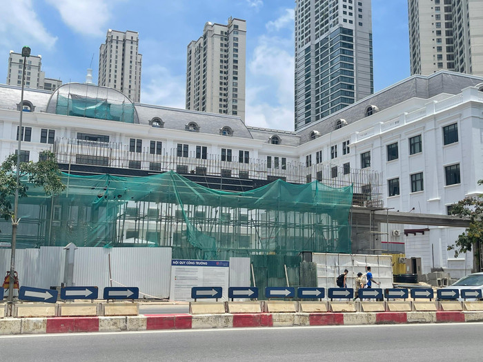 Hình ảnh phóng viên ghi nhận vào chiều ngày 26/6, khu vực này vẫn đang thi công. Ảnh: Trung Dũng Hình ảnh phóng viên ghi nhận vào chiều ngày 26/6, khu vực này vẫn đang thi công. Ảnh: Trung Dũng