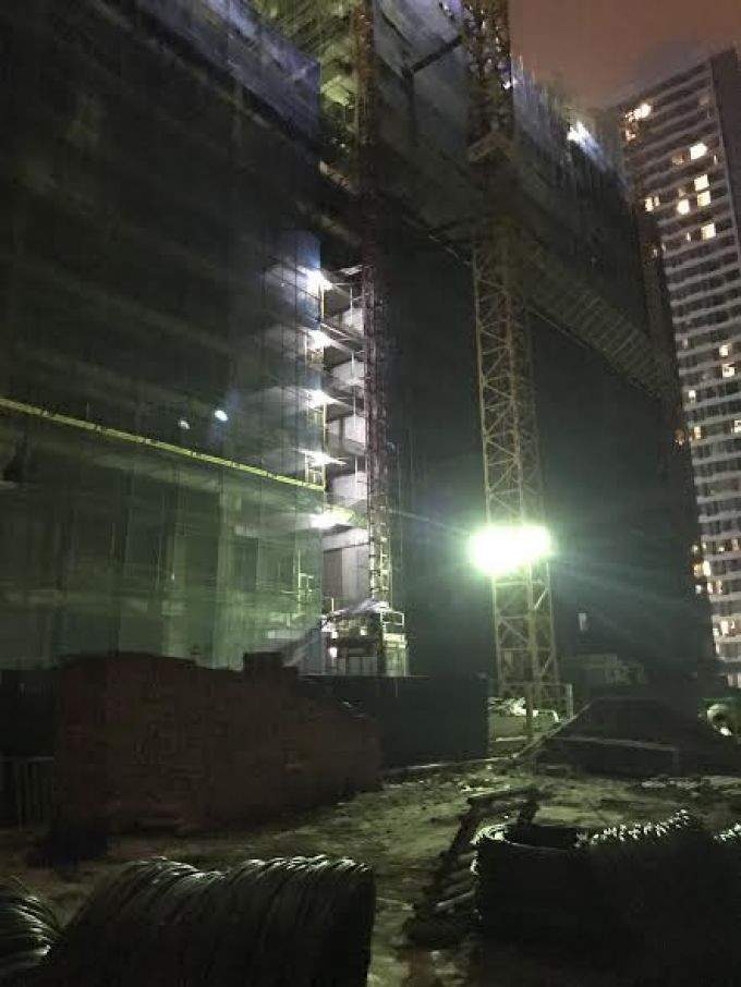Bất chấp an toàn lao động đang bị báo động, dự án này vẫn ráo riết thi công. Ảnh Minh Hải Bất chấp an toàn lao động đang bị báo động, dự án này vẫn ráo riết thi công. Ảnh Minh Hải