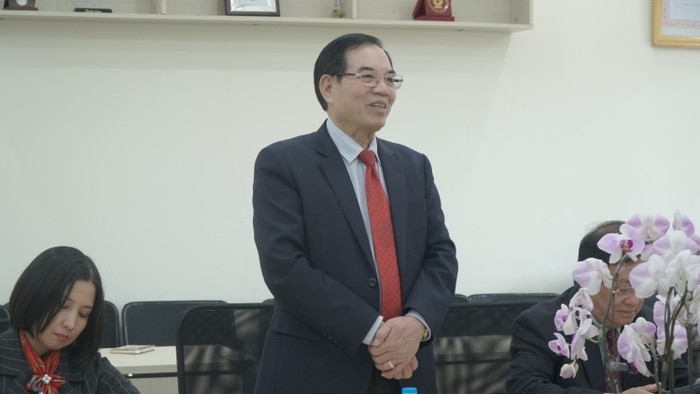 Tiến sĩ Nguyễn Văn Ngữ, Chủ tịch Hội đồng Trường Đại học Hòa Bình. Ảnh: Nguyễn Long