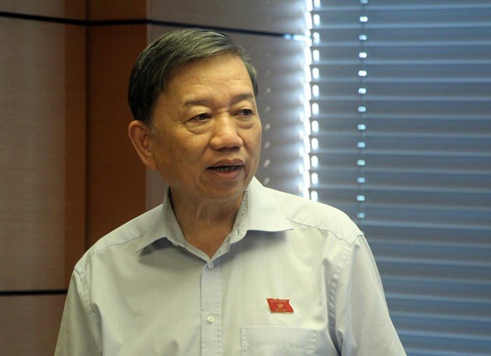 Bộ trưởng Công an Tô Lâm. Ảnh: Quochoi.vn Bộ trưởng Công an Tô Lâm. Ảnh: Quochoi.vn