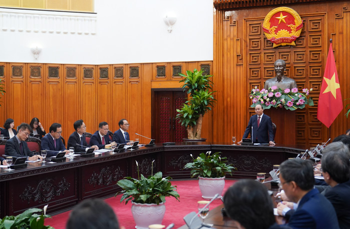 Quang cảnh buổi tiếp. Ảnh: VGP