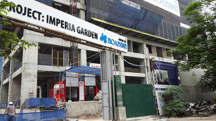 Dự án Imperia Garden tại số 203 Nguyễn Huy Tưởng (Thanh Xuân, Hà Nội) chủ đầu tư là Công ty CP HBI. Ảnh Hà Minh Dự án Imperia Garden tại số 203 Nguyễn Huy Tưởng (Thanh Xuân, Hà Nội) chủ đầu tư là Công ty CP HBI. Ảnh Hà Minh