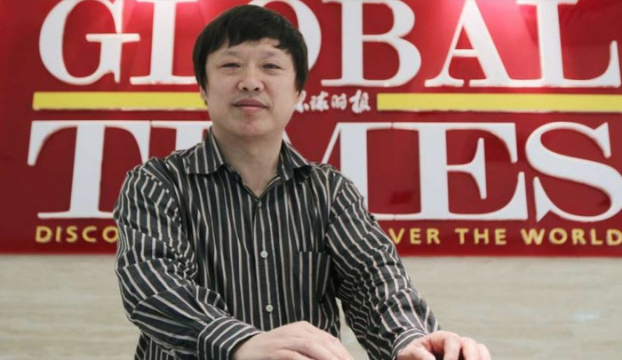 Ông Hồ Tích Tiến, Tổng biên tập Thời báo Hoàn Cầu, ảnh: SCMP. Ông Hồ Tích Tiến, Tổng biên tập Thời báo Hoàn Cầu, ảnh: SCMP.