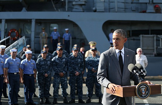 Tổng thống Obama thăm tàu hải quân BRP Gregorio del Pilar trong chuyến công du Philippines năm 2015. Ảnh: The Diplomat. Tổng thống Obama thăm tàu hải quân BRP Gregorio del Pilar trong chuyến công du Philippines năm 2015. Ảnh: The Diplomat.