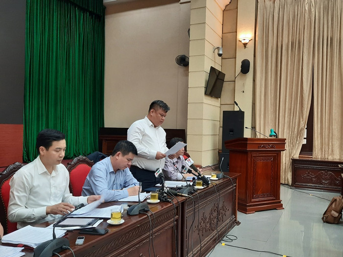 Quang cảnh buổi giao ban báo chí tại Thành ủy Hà Nội chiều 12/11. Ảnh: Đỗ Thơm Quang cảnh buổi giao ban báo chí tại Thành ủy Hà Nội chiều 12/11. Ảnh: Đỗ Thơm