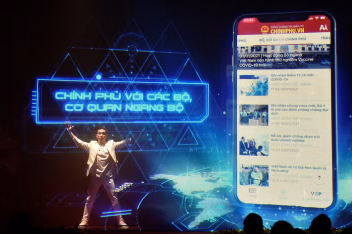 Khai trương phần mềm ứng dụng Cổng Thông tin điện tử Chính phủ, Báo điện tử Chính phủ cài đặt trên thiết bị di động. Ảnh: VGP Khai trương phần mềm ứng dụng Cổng Thông tin điện tử Chính phủ, Báo điện tử Chính phủ cài đặt trên thiết bị di động. Ảnh: VGP