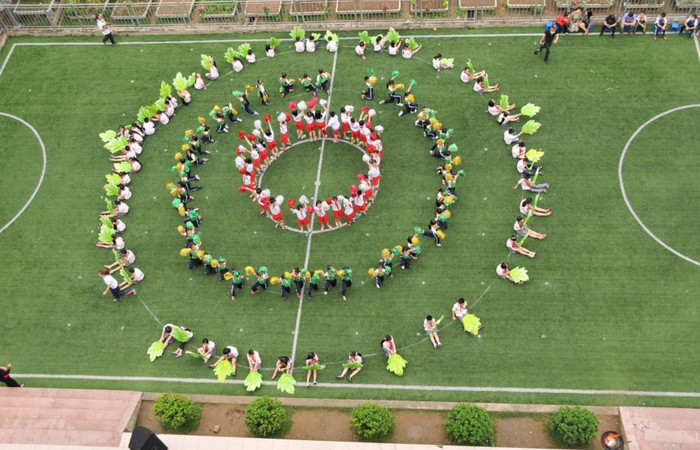 Màn đồng diễn thể dục ấn tượng.