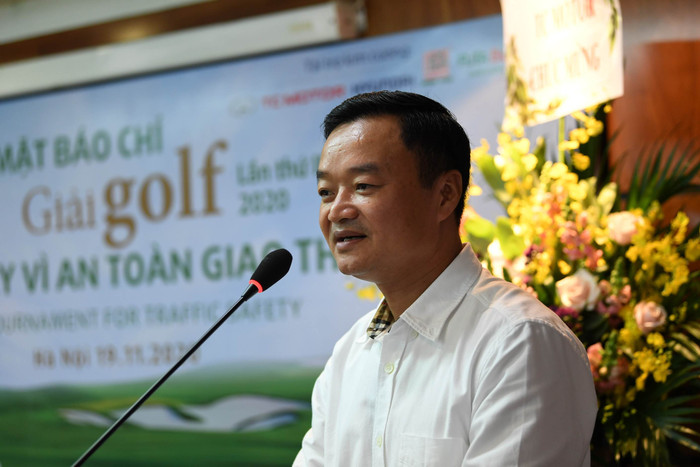 Ông Nguyễn Bá Kiên, Tổng biên tập báo Giao thông phát biểu. Ảnh: Ban tổ chức Ông Nguyễn Bá Kiên, Tổng biên tập báo Giao thông phát biểu. Ảnh: Ban tổ chức