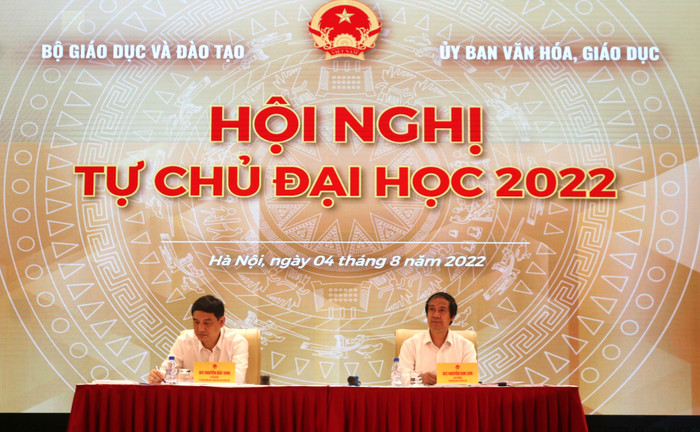 Ngày 4/8, tại Hà Nội đã diễn ra Hội nghị tự chủ đại học năm 2022. Ảnh: Doãn Nhàn Ngày 4/8, tại Hà Nội đã diễn ra Hội nghị tự chủ đại học năm 2022. Ảnh: Doãn Nhàn