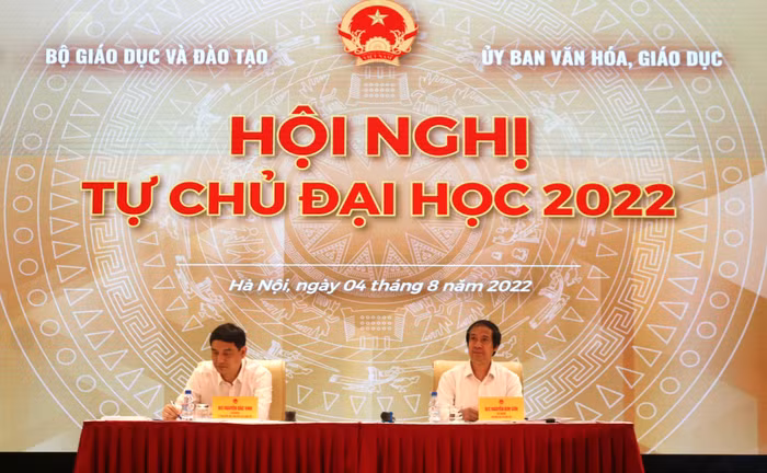 Ngày 4/8, tại Hà Nội đã diễn ra Hội nghị tự chủ đại học năm 2022. Ảnh: Doãn Nhàn