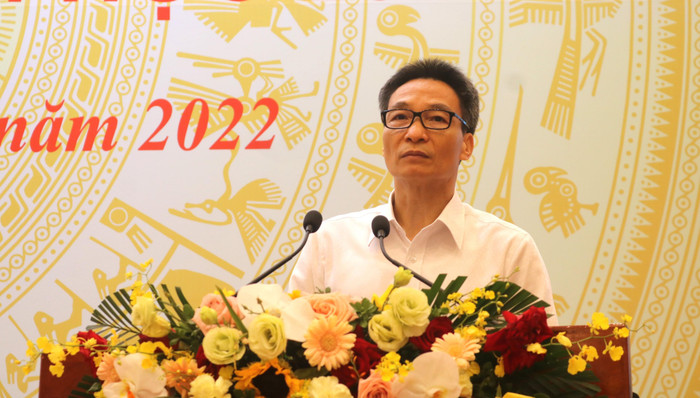 Phó Thủ tướng Vũ Đức Đam phát biểu tại Hội nghị. Ảnh: Doãn Nhàn