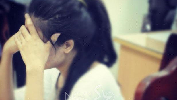 Hồng Hà tại cơ quan điều tra.