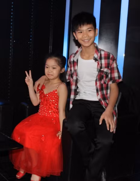 Đăng Quân - Bảo Ngọc tại buổi gặp mặt báo chí. Ảnh: Lê Huyền