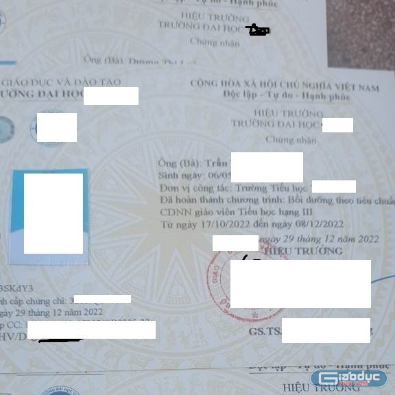 Một chứng chỉ chức danh nghề nghiệp giáo viên hạng III được cấp sau 30/6/2022. Ảnh: giaoduc.net.vn