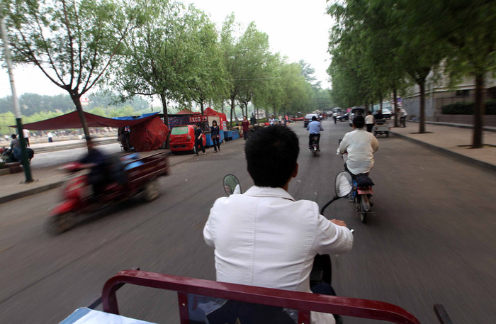 Chở bánh đa đi bán dạo Chở bánh đa đi bán dạo