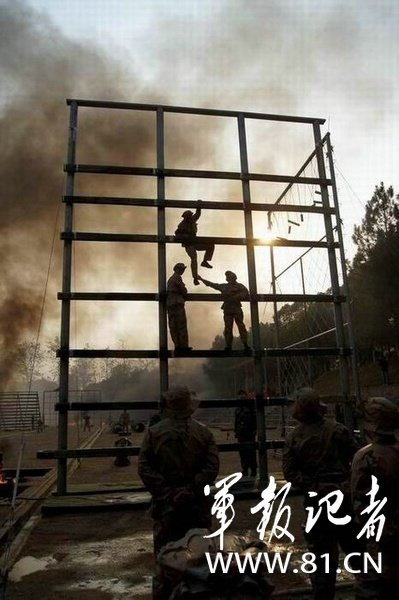 Sau quãng đường trườn trên đá dăm nhọn hoắt, những "kẻ săn mồi" này phải vượt qua bức tường rào sừng sững