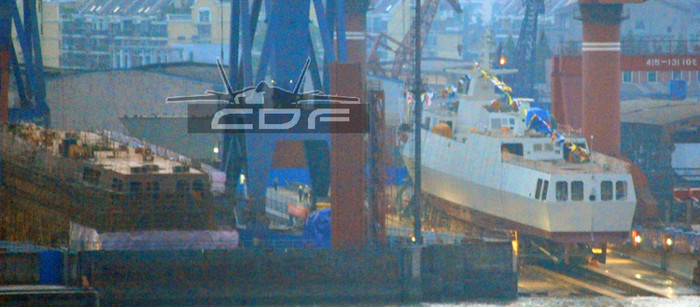 Tàu hộ vệ Trung Quốc trước giờ hạ thủy Tàu hộ vệ Trung Quốc trước giờ hạ thủy