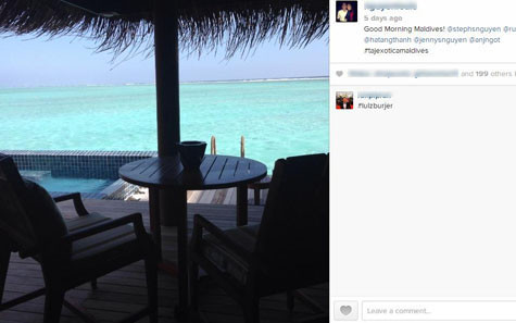 Trên trang instagram của Louis Nguyễn - chồng Hà Tăng cũng chia sẻ hình ảnh về phong cảnh tuyệt đẹp này Trên trang instagram của Louis Nguyễn - chồng Hà Tăng cũng chia sẻ hình ảnh về phong cảnh tuyệt đẹp này