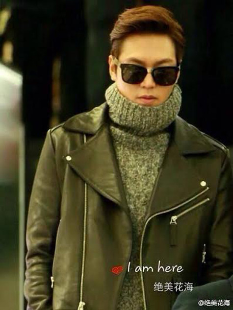 Kim Tan tại sân bay Bắc Kinh