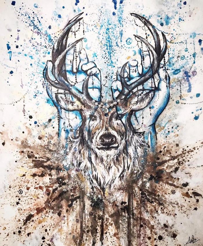 Một tác phẩm của Trà My. Ảnh: Nhân vật cung cấp Một tác phẩm của Trà My. Ảnh: Nhân vật cung cấp