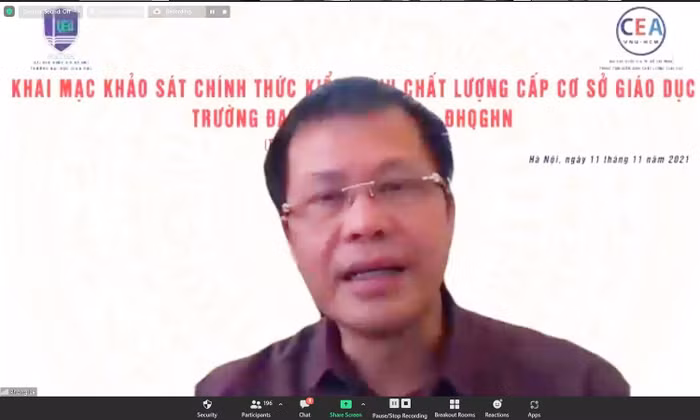 TS. Lê Mỹ Phong – Phó Cục trưởng phụ trách Cục Quản lý chất lượng – Bộ Giáo dục và Đào tạo.