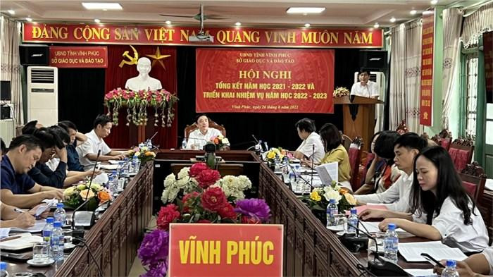 Toàn cảnh hội nghị dưới sự chủ trì của Phó Giám đốc Sở Phạm Khương Duy. Ảnh: Sở Giáo dục và Đào tạo Vĩnh Phúc Toàn cảnh hội nghị dưới sự chủ trì của Phó Giám đốc Sở Phạm Khương Duy. Ảnh: Sở Giáo dục và Đào tạo Vĩnh Phúc