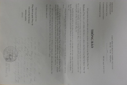 Thông báo kết quả tuyển dụng nhân viên lái xe và nhân viên bảo vệ tại Đại sứ quán Thụy Sĩ được nhóm người trên gửi cho ông Lành và các nạn nhân khác, con dấu chữ ký mang tên Công ty Thiên Phát. Thông báo kết quả tuyển dụng nhân viên lái xe và nhân viên bảo vệ tại Đại sứ quán Thụy Sĩ được nhóm người trên gửi cho ông Lành và các nạn nhân khác, con dấu chữ ký mang tên Công ty Thiên Phát.