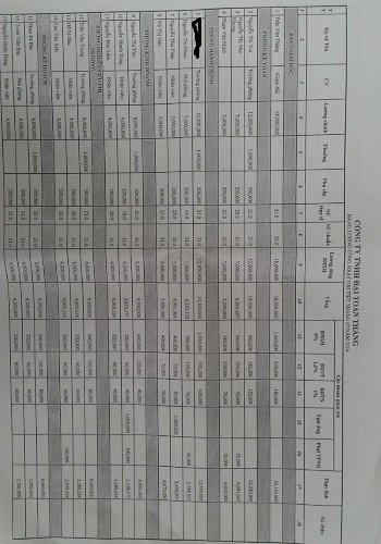 Với chức Trưởng phòng hàng chính của Công ty mỗi tháng bà N. có hơn 12 triệu tiền lương ảo. Với chức Trưởng phòng hàng chính của Công ty mỗi tháng bà N. có hơn 12 triệu tiền lương ảo.
