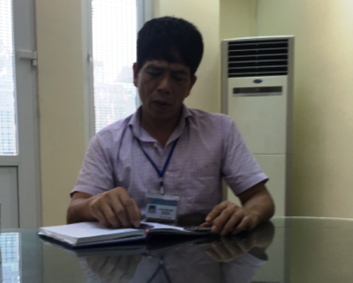 Ông Lương Hồng Điệp - Phó chủ tịch UBND phường Đức Giang: "Chúng tôi làm theo theo chủ trương". Ảnh: Phan Thiên