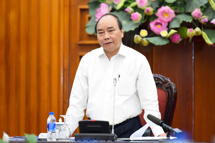 Thủ tướng phát biểu tại phiên họp. (Ảnh: VGP)