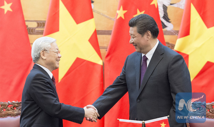 Tổng bí thư Nguyễn Phú Trọng và Chủ tịch Trung Quốc Tập Cận Bình, ảnh: Tân Hoa Xã. Tổng bí thư Nguyễn Phú Trọng và Chủ tịch Trung Quốc Tập Cận Bình, ảnh: Tân Hoa Xã.
