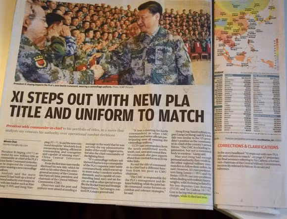 Bài báo trên South China Morning Post xuất bản hôm Thứ Sáu 22/4. Ảnh: Nikkei Asian Review.