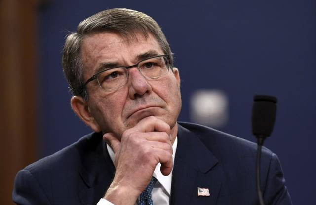 Bộ trưởng Quốc phòng Mỹ Ash Carter. Ảnh: Susan Walsh / AP. Bộ trưởng Quốc phòng Mỹ Ash Carter. Ảnh: Susan Walsh / AP.
