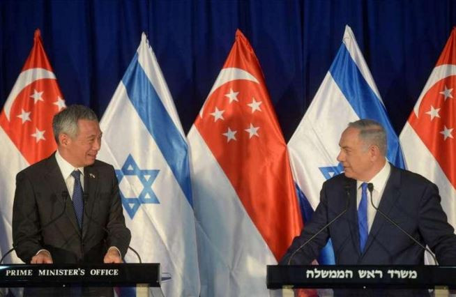 Thủ tướng Singapore Lý Hiển Long và Thủ tướng Israel Benjamin Netanyahu. Ảnh: The Straits Times. Thủ tướng Singapore Lý Hiển Long và Thủ tướng Israel Benjamin Netanyahu. Ảnh: The Straits Times.
