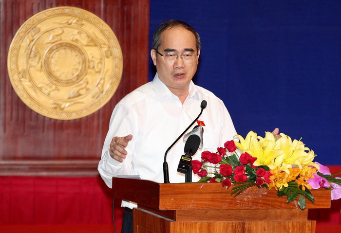 Bí thư thành ủy Thành phố Hồ Chí Minh Nguyễn Thiện Nhân. (Ảnh: H.L) Bí thư thành ủy Thành phố Hồ Chí Minh Nguyễn Thiện Nhân. (Ảnh: H.L)