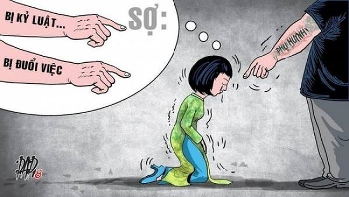 Những hành vi bắt cô giáo quỳ như thế này bị ngăn cấm (ảnh minh họa của DAD). Những hành vi bắt cô giáo quỳ như thế này bị ngăn cấm (ảnh minh họa của DAD).