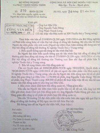 Nếu các vị trí đã được Bộ Nông nghiệp chỉ định, sắp xếp như thế này thì đại hội bầu bán chỉ là hình thức. Nếu các vị trí đã được Bộ Nông nghiệp chỉ định, sắp xếp như thế này thì đại hội bầu bán chỉ là hình thức.